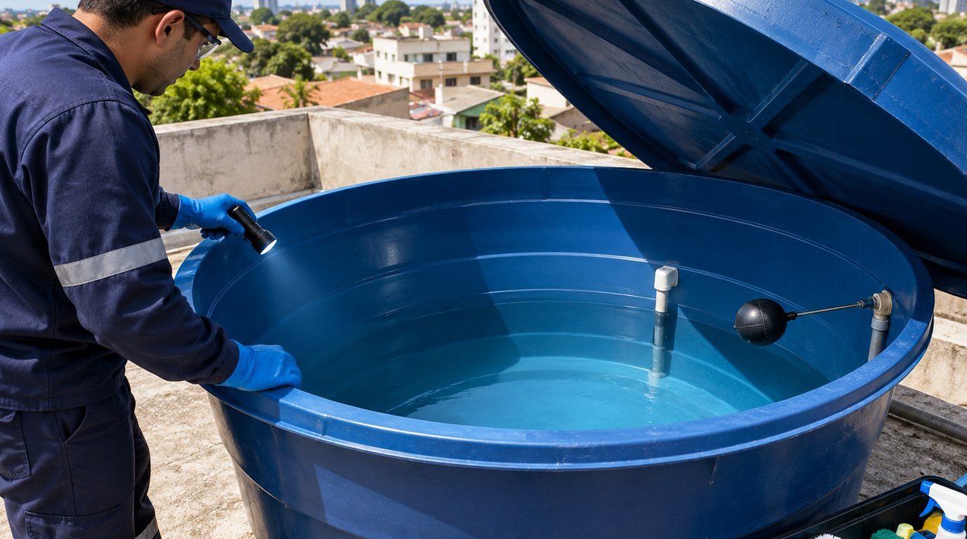 Caixa d'Água Abastecida em Uberlândia‑MG