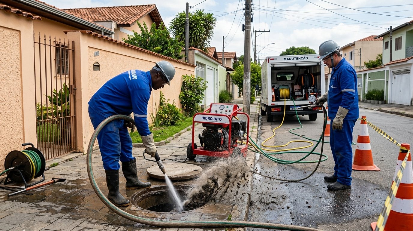 Hidrojateamento Residencial em Uberlândia‑MG