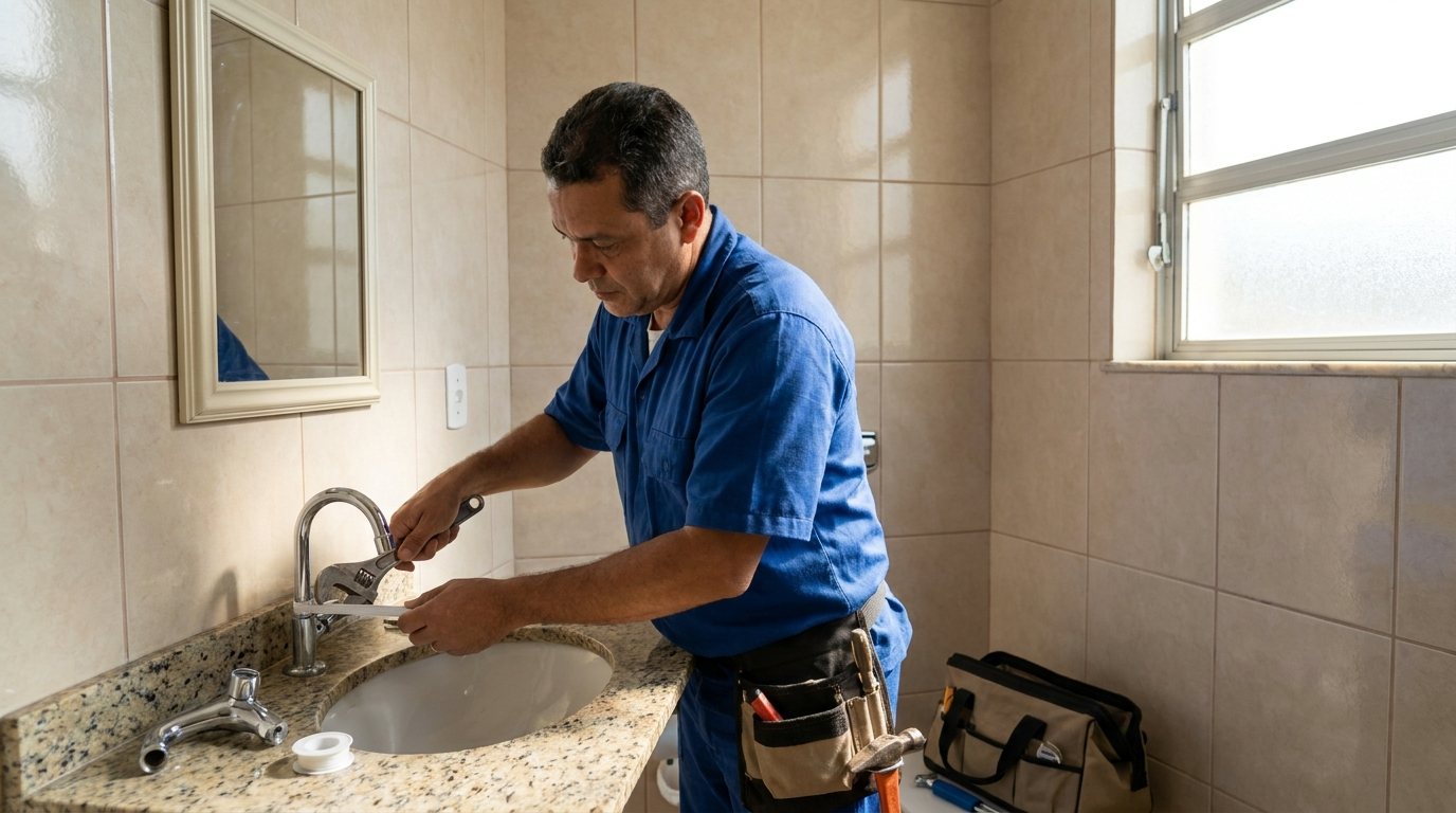 Instalação Hidráulica no Banheiro em Uberlândia‑MG