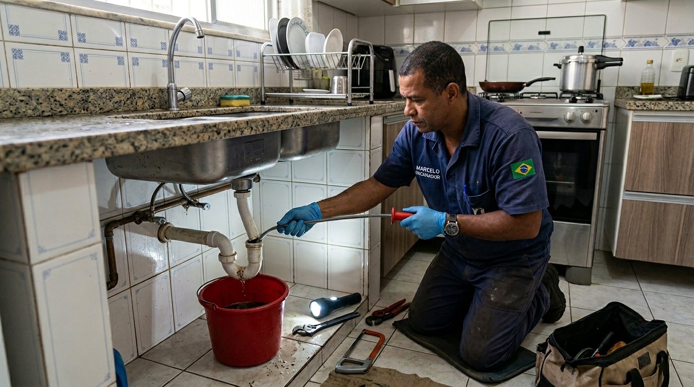 Ligação da Pia da Cozinha em Uberlândia‑MG